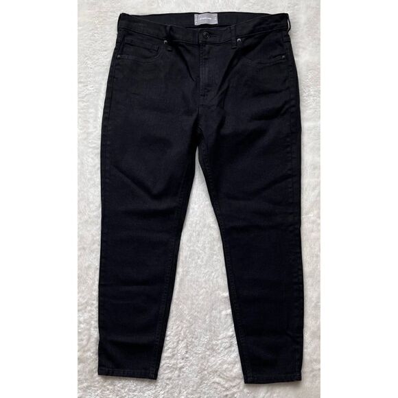 Everlane High Rise Slim Straight Ankle Jean in Black, Size 32 - Picture 11 of 15